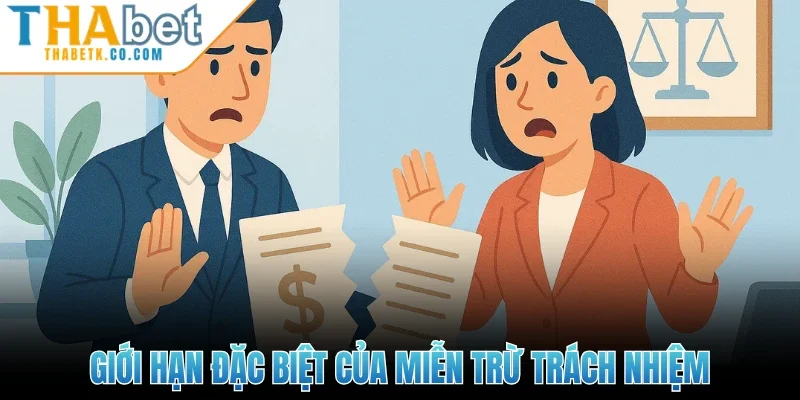 Miễn Trừ Trách Nhiệm 3 Giới hạn đặc biệt của miễn trừ trách nhiệm